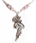 Pink Sapphire Romance Fairy Necklace
