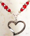 Ruby Faithful Heart Necklace