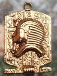 Embossed Egyptian King Tut Pendant