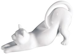 Bone China - Stretching Cat