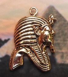 Small Tutankhamun Profile Pendant Available on Display Card