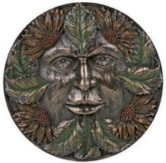 Green Man Plaque-summer