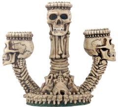 Ossuary Skeleton Triple Candleholder
