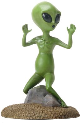 Alien Escaping Statue