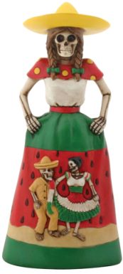 Day Of The Dead Sandia Senorita Skeleton Statue