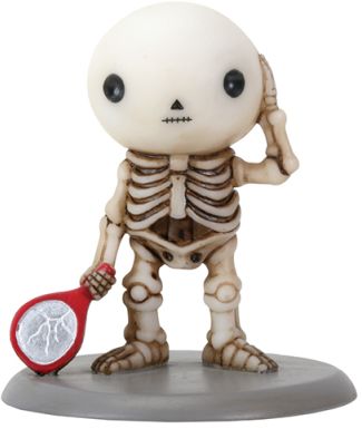 Lucky Breaks A Mirror Boy Skeleton Statue