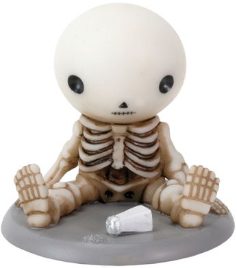 Lucky Spills Salt Boy Skeleton Statue