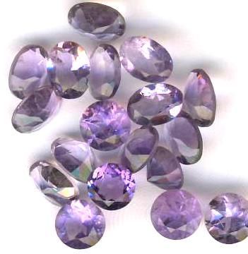 Amethyst Faceted Gemstone