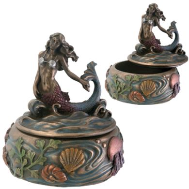 Art Nouveau - Art Deco Mermaid Jewelry Box