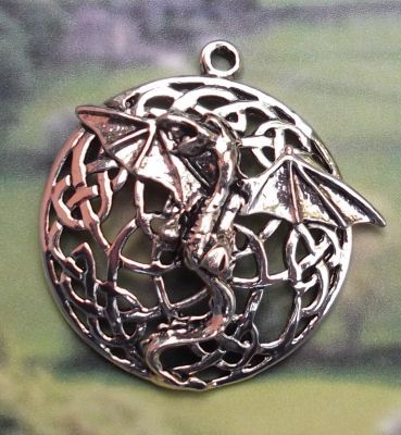 Celtic Bat Dragon Jewelry Pendant