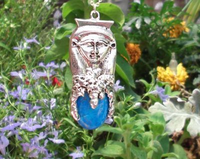 Egyptian Goddess Hathor Gem Pendant