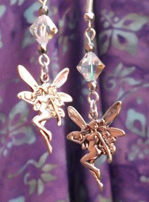 Fairy Fantasy Earrings - Aurora Borealis Crystal