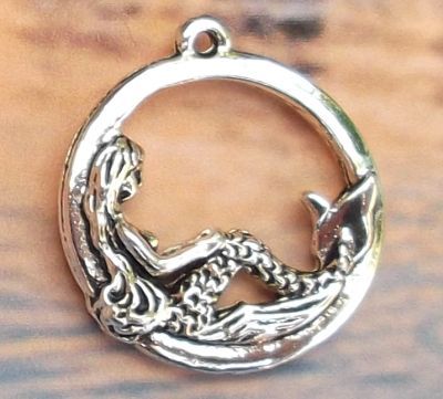 Mermaid On The Moon Pendant