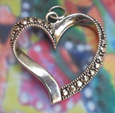 Fancy Open Heart Pendant