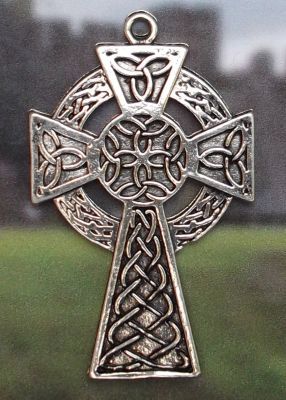 Flanns Celtic Cross - Solid Celtic Jewelry Pendant