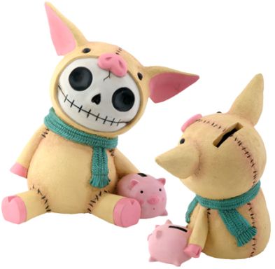 Furrybones Bacon Piglet Bank