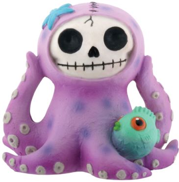 Furrybones Purple Octopee Octopus Figurine
