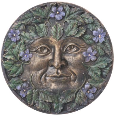 Green Man Plaque - Spring