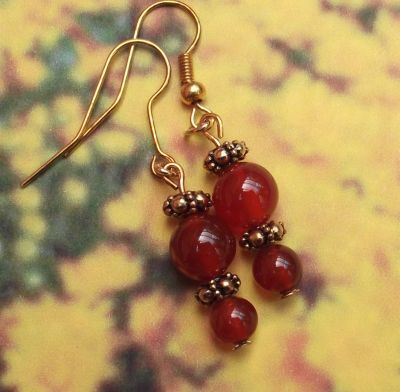 Carnelian Treasure Handmade Earrings