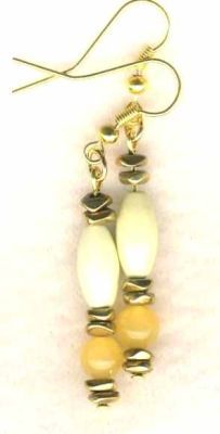 Sebylla Lemon Chrysoprase Handmade Earrings