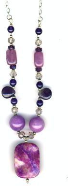 Handmade Jewelry Purple Haze Gemstone Necklace