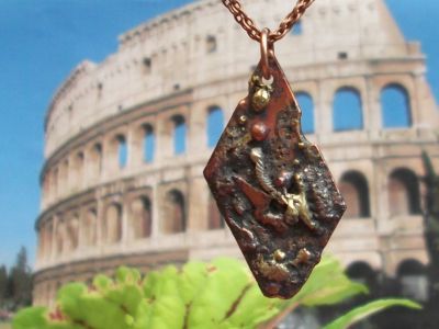 Venetian Terrace Art Metal Necklace