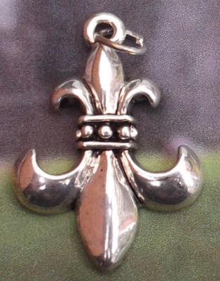 Inverted Fleur De Lis - Small Jewelry Pendant