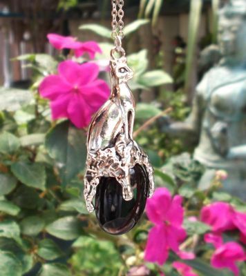 Love Goddess Bast - Large Gem Pendant