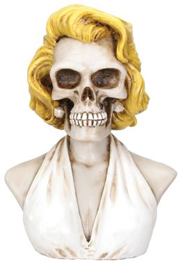 Marilyn Skull Bust Figurine