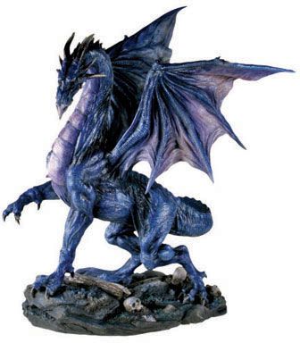 Midnight Dragon - Large Statue
