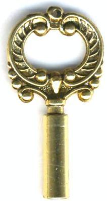 Ornate Vintage Style Key Jewelry Pendant