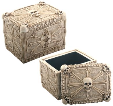 Skeleton Bones Ossuary Jewelry Box