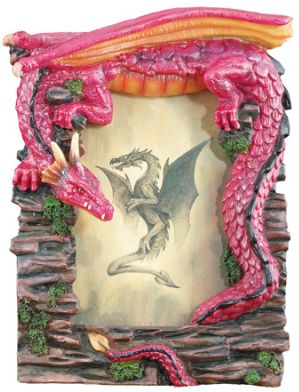 Red And Purple Dragon Picture Frame