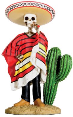 Day Of The Dead Bandito Skeleton Statue