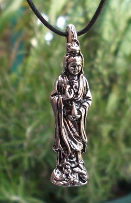 Small Standing Kuan Yin (Guanyin) Pendant