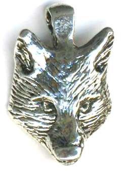 Wolfs Head Jewelry Pendant