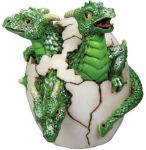 3-headed Dragon Hatchling Figurine Statue