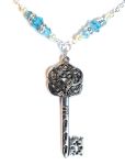 Aquamarine Key Of Mysteries Necklace