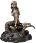 Art Nouveau Mermaid On Rock