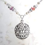Aurora Borealis Eternal Life Celtic Necklace