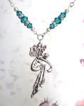 Blue Zircon Romance Fairy Necklace