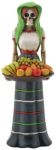 Day Of The Dead Fruit Lady Gothic Skeleton Statue
