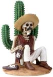 Day Of The Dead Boracho W/cactus Skeleton Statue