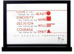 Frank Lloyd Wright - Organic Commandments Glass