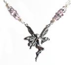 Pink Sapphire Good Luck Fairy Necklace