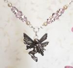 Pink Sapphire Happiness Fairy Necklace