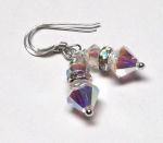 Sterling Silver Swarovski Crystal Earrings - AB