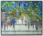 Wisteria Art Glass Panel