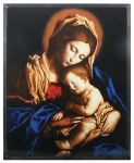 Art Glass Madonna And Child