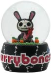 Black Bun Bun Bunny Water Globe